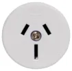 Suits panel thickness 1.0 to 3.0mm.
Mounting depth &tilde 26mm. 10A rated.
White only.