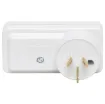 Slimline model.  Offset to allow access to power point On/Off switch. Maximise the flexibility of your powerpoint with this double adaptor.