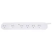 This 6 way surge protection power board will make a great addition to your home or office to provide more space for your devices and powered goods. With the added feature of surge protection you can maintain the right level of voltage of your devices. Also includes 2 wide spaced outlets for larger plugpacks. Includes surge and spike protection for