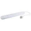 This 6 way surge protection power board will make a great addition to your home or office to provide more space for your devices and powered goods. With the added feature of surge protection you can maintain the right level of voltage of your devices. Also includes 2 wide spaced outlets for larger plugpacks. Includes surge and spike protection for