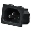 Rated at 10A @ 240V AC. Chassis mount snap-in.