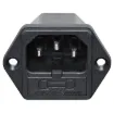 With Fuse Holder
Uses M205 type fuse, with space for a spare.
10A 240VAC
