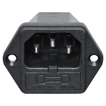 With Fuse Holder
Uses M205 type fuse, with space for a spare.
10A 240VAC