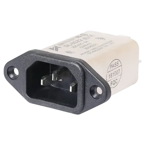 6A 240VAC with EMI Filter. 6.3mm lugs.