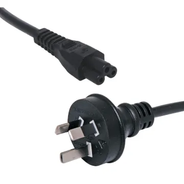 Black Cloverleaf to 3 Pin plug 1.8m. Energy Authority approved.
2.5A 2m