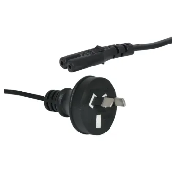 2 Pin to Figure 8 plug 5.0m. Energy Authority approved.
Ideal for installers when wall mounting televisions.