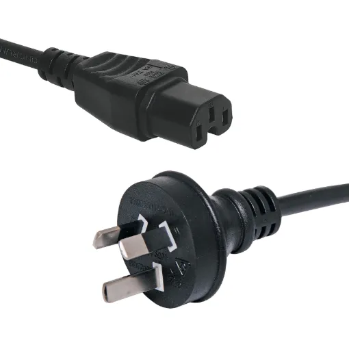 IEC15 Female to 3 Pin 1m. Energy authority approved.