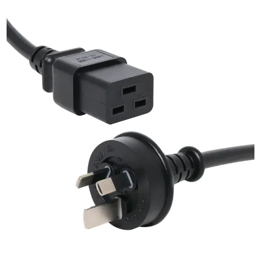IEC C19 Female to 3 Pin 2m. Energy authority approved.