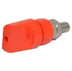 100A heavy duty binding post with 4mm banana socket. 16mm mounting hole.Overall dimensions: 24.5 x 71D mm.