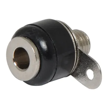 Black. Rated at 10A @ 125V AC.
Can be mounted non-insulated (6mm Ø hole required) or insulated 8mm Ø hole.