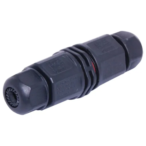 Ideal for joining electrical cables in the field. Protected from dust and moisture ingress - even if continually submerged in water. Rated to 250V, 16A. Suitable for round cable sizes 6-10mm OD.
