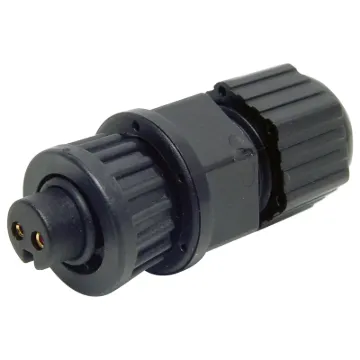 IP67 rated waterproof 2, 4 and 6 pin connectors for installations outdoors or in areas prone to moisture build up. 2 pin rated at 5A. 4 & 6 pin rated at 2A.

Cable Entry: 4.5-6.5mm