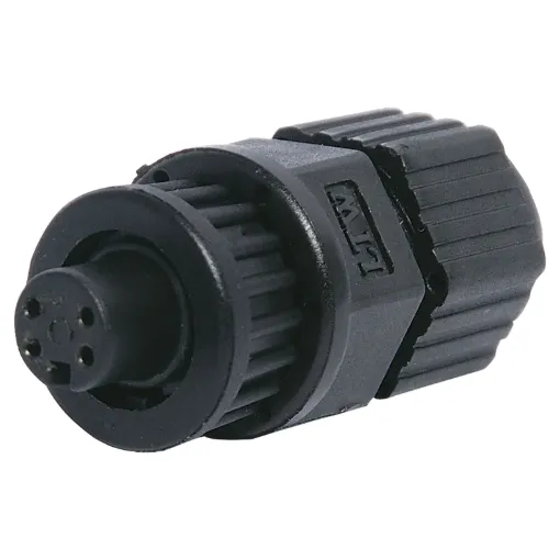 IP67 rated waterproof 2, 4 and 6 pin connectors for installations outdoors or in areas prone to moisture build up. 2 pin rated at 5A. 4 & 6 pin rated at 2A.  

Cable Entry: 4.5-6.5mm