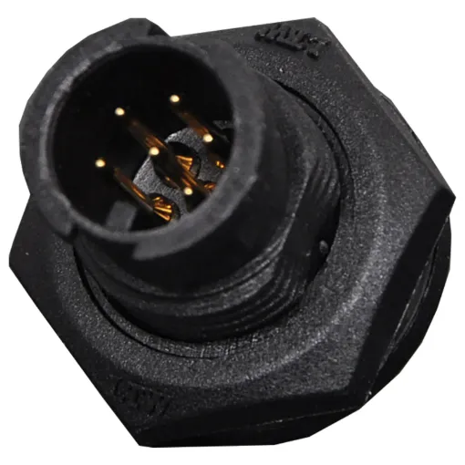 IP67 rated waterproof 2, 4 and 6 pin connectors for installations outdoors or in areas prone to moisture build up. 2 pin rated at 5A. 4 & 6 pin rated at 2A.