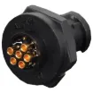 IP67 rated waterproof 2, 4 and 6 pin connectors for installations outdoors or in areas prone to moisture build up. 2 pin rated at 5A. 4 & 6 pin rated at 2A.