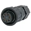Waterproof IP67 rated 7 Pin male line connector for installations outdoors or in areas prone to moisture build up. 5A rated.

Cable entry sizes 4.5 - 6.5mm