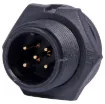 Waterproof IP67 rated 5 Pin female line connector for installations outdoors or in areas prone to moisture build up. 5A rated.