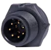 Waterproof IP67 rated 7 Pin male PCB connector for installations outdoors or in areas prone to moisture build up. 5A rated.