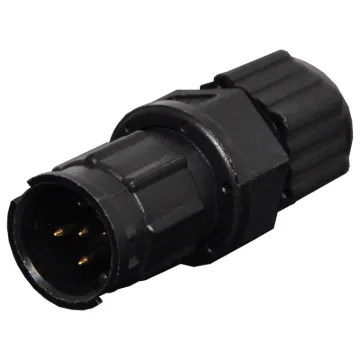 Waterproof IP67 rated 5 Pin male line connector for installations outdoors or in areas prone to moisture build up. 5A rated.