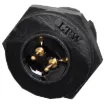 Waterproof IP67 rated 2 Pin Male Chassis Mount PCB Connector. Lock type mounting ring.