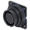 Waterproof IP67 rated 18 Pin male chassis connector for installations outdoors or in areas prone to moisture build up. 5A rated.