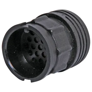 A IP66 3/7 pin lock on bayonet socket cap.