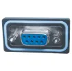 IP66 rated, panel mount, solder connection, DE9 female connector. Suits data or low voltage/current applications.