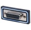 IP67 rated waterproof DA15  female chassis mount connector. Solder cup cable connection. Will mate with generic male DA15 connectors.