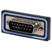IP67 rated waterproof DA15 Male chassis mount connector. PCB connection. Will mate with generic Female DA15 connectors.
