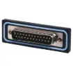IP67 Rated Waterproof DB25 Male Chassis Mount Connector. PCB Connections. Mates with generic DB25 Female Connectors.