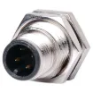 Male and female line connectors include metal screw on collars, with heavy duty plastic cable entries. Chassis connectors feature metal outer construction with plastic insert. Ideal for heavy duty industrial & marine applications. 4A rated. LTW M12 series