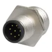 Male and female line connectors include metal screw on collars, with heavy duty plastic cable entries. Chassis connectors feature metal outer construction with plastic insert. Ideal for heavy duty industrial & marine applications. 4A rated. LTW M12 series.