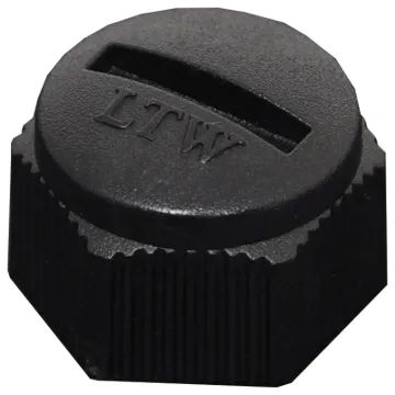 Waterproof cap to suit both male chassis and line versions of LTW Amphenol M12 connectors.