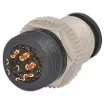 Male and female line connectors include metal screw on collars, with heavy duty plastic cable entries. Chassis connectors feature metal outer construction with plastic insert. Ideal for heavy duty industrial &amp marine applications. LTW M12 series.