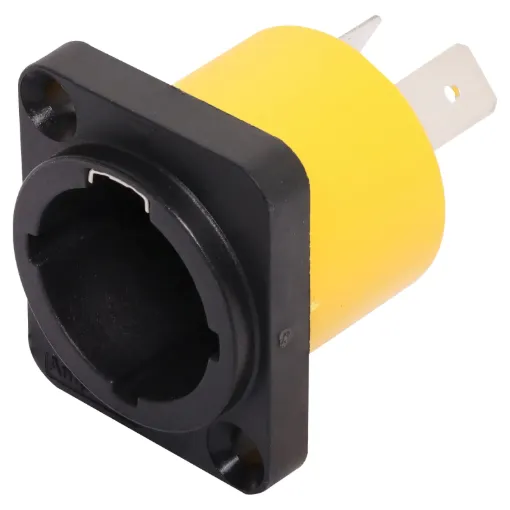 Extra heavy duty weatherproof (IP65) Amphenol Power connector as used in commercial heavy duty power applications. Power In. HPT-3-MDW 16A 250V. SAA approved.