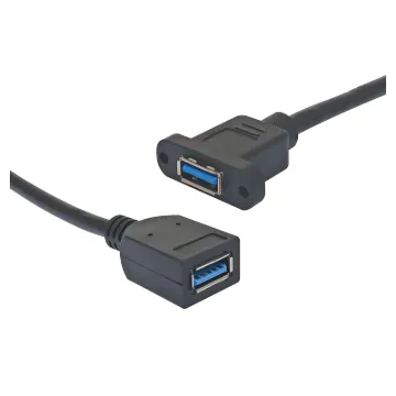 USB type A socket to USB type A socket lead, 160mm.