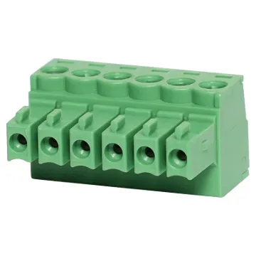 Screw terminal plugs with rising clamp type terminals. Rated 8A at 300V. Cable hole entry size 28 ~ 14AWG.