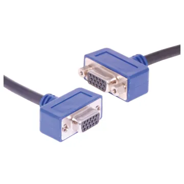 VGA socket to socket wallplate fly lead. Fitted with screw mount recesses for attaching to custom AV wallplates.