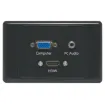 Flylead Type VGA Plates are fitted with HD9 female VGA connector, HDMI & 3.5mm audio. Black plate.