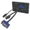 Flylead Type VGA Plates are fitted with HD9 female VGA connector, HDMI & 3.5mm audio. Black plate.