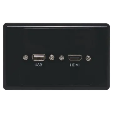 Latest HDMI high speed with Ethernet (1.4) connection. Rear is fitted with 150mm fly leads and HDMI and USB type A socket for easy connection.