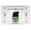 3pin XLR microphone connector mounted horizontally on a Clipsal pro wall plate. &quotOne-Shot&quot version with screw terminal connections for quick and easy connection on site.