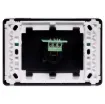 3pin XLR microphone connector mounted horizontally on a Clipsal pro wall plate. &quotOne-Shot&quot version with screw terminal connections for quick and easy connection on site.