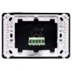 5pin XLR microphone connector mounted horizontally on a Clipsal pro wall plate. &quotOne-Shot&quot version with screw terminal connections for quick and easy connection on site.