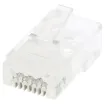 8P8C. Cat6 RJ45 suit round solid core shielded (STP) cable.
Unique through hole design for easy quick termination. Jar of 100pcs.