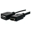 HDMI and USB type A connections fitted to a Clipsal Pro Series wall plate which has been specifically designed for commercial building installations. Rear is fitted with 150mm fly leads with HDMI and USB type A socket for easy connection.