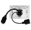 HDMI and USB type B connections fitted to a Clipsal Pro Series wall plate which has been specifically designed for commercial building installations. Rear is fitted with 150mm fly leads with HDMI and USB type A socket for easy connection.