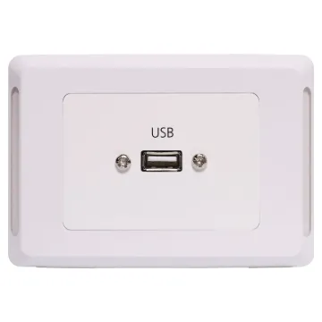 USB type A connections fitted to a Clipsal Pro Series wall plate which has been specifically designed for commercial building installations. Rear is fitted with 150mm fly lead with a USB type A socket for easy connection.