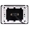USB type A connections fitted to a Clipsal Pro Series wall plate which has been specifically designed for commercial building installations. Rear is fitted with 150mm fly lead with a USB type A socket for easy connection.