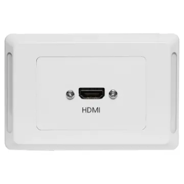 Flylead Wallplate fitted with HDMI high speed with Ethernet (2.0) connection.